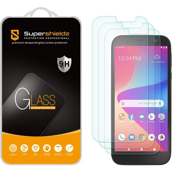 (3 Pack) Supershieldz Designed for BLU View 2 (B130DL) Tempered Glass Screen Protector Anti Scratch Bubble Free