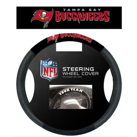 - Fremont Die Inc Tampa Bay Bucaneers Poly-Suede Steering Wheel Cover Steering Wheel Cover