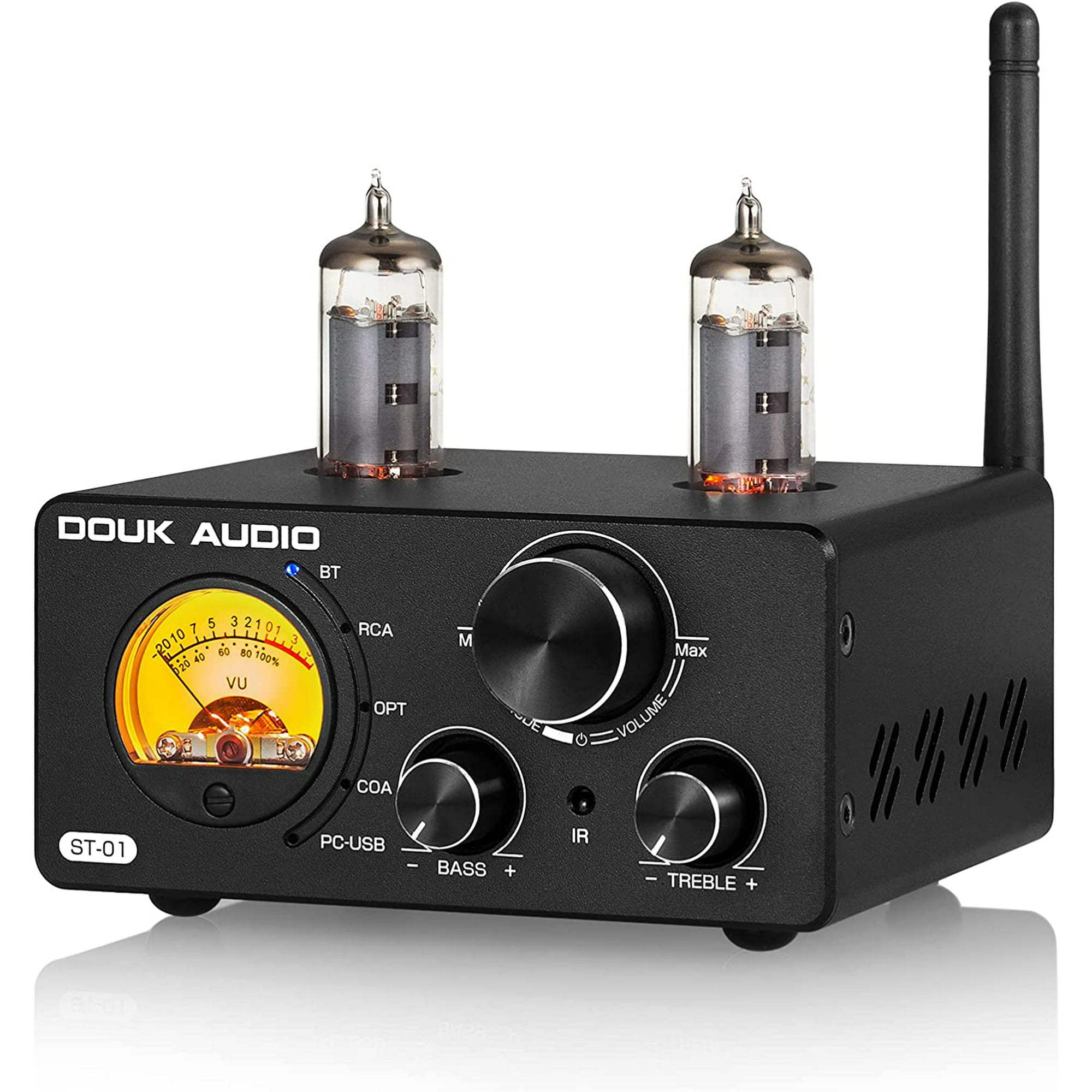 Il chicken elegant Douk Audio Hifi Bluetooth 5.0 Tube Amplifier USB DAC COAX/OPT Digital  Remote Home Audio Amp With VU Meter - Walmart.com