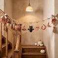 thumbnail image 5 of 59Inch Halloween Acrylic Hanging Banner - Rustic Fall Pumpkin Ghost Skull Witch Hat Hanging Garland with Tassels - Vintage Autumn Thanksgiving Wall Mantel Fireplace Party Decor, 5 of 9
