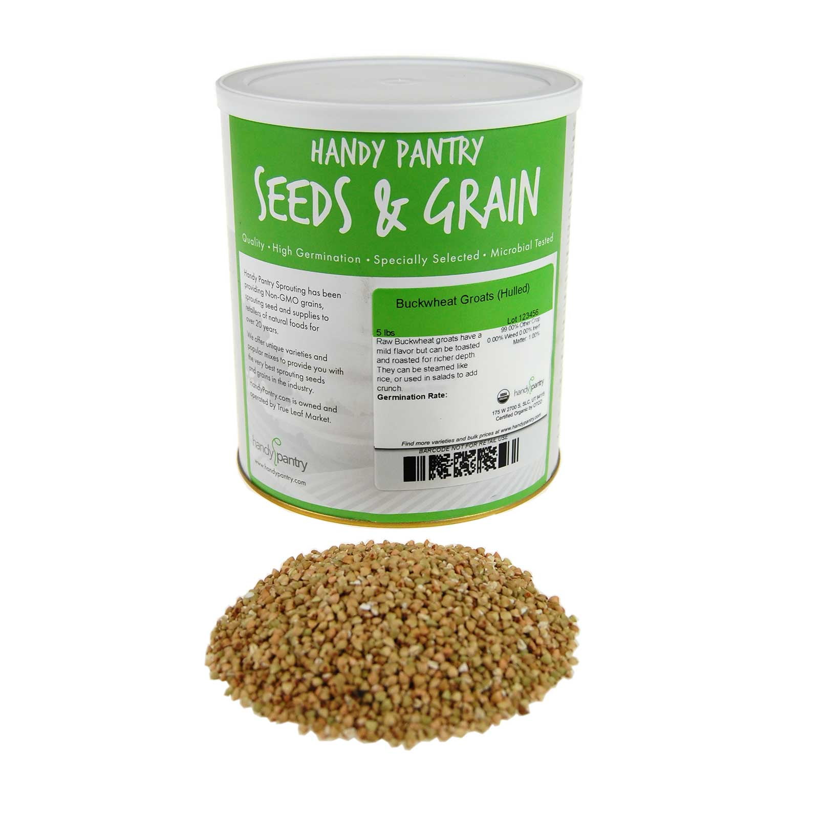 Hulled Buckwheat Groats 5 Lbs Organic Buck Wheat Groats Sprouting