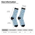 thumbnail image 2 of Balery Floral Retro Style Pattern Crew Socks Unisex– Soft & Breathable Socks for Men & Women, One-Size Fits Most (US 5-11), Comfortable & Durable for Daily Wear, 2 of 6