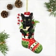 thumbnail image 2 of Acrylic Cute Cat Christmas, Xmas Ornaments, Christmas Tree Hanging, Tree Topper, 2 of 4