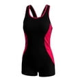 thumbnail image 5 of Ohufall Women's One-Piece Swimsuits Tummy Control Athletic Training Bathing Suit Backless Padded Flat Front Slim Swimwear, 5 of 5