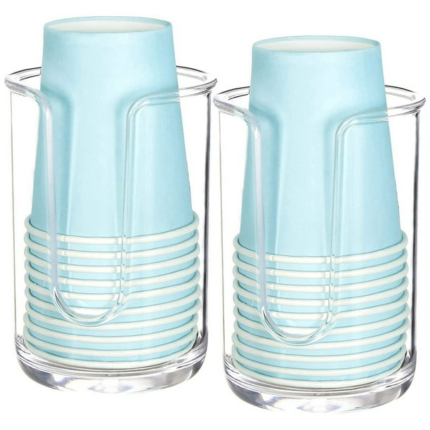Acrylic Bathroom Cup Dispenser Holder for Disposable Paper Cup