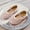 Pink, variant on Piuwrlz Kids Glitter Crystal Shoes Girls Closed Toe Shoe New Flat Heel Dress Ballet Flats Pink Size 29