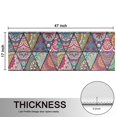 thumbnail image 5 of Kitchen Rugs Sets Of 2,Blue Ethnic Triangle Pattern Anti Fatigue Kitchen Mat Rugs Non Slip Washable,Decorative Kitchen Floor Mats for Kitchen,Sink,Laundry,17"X47", 5 of 5