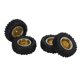 thumbnail image 3 of Juego de 4 ruedas de coche RC de malla y neumáticos para Xiaomi Jimny XMYKC01CM 1/16 coches de control remoto dorado, 3 of 10