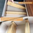 thumbnail image 3 of 6 Pack Bamboo Adjustable Drawer Dividers, Expandable Drawer Organizer (16.5"-22"), 3 of 5