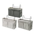 thumbnail image 6 of COM1950s Bedside Storage Organizer,Hanging Basket Shelf with Canvas Fabric and Metal Frame,for Bunk Beds and Home Use,Multiple Pockets Easy Installation Space Saver, 6 of 9