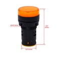 thumbnail image 5 of Baomain Indicador LED Luz piloto AD16 L22 20mA 22mm 0.86"" Verde*1 Rojo*1 Amarillo*1 Lámpara indicadora 3 piezas (110V AC), 5 of 5