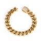 thumbnail image 1 of Pulsera para hombre de acero inoxidable con eslabones cubanos con detalles de circonitas, 1 of 2