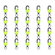 thumbnail image 1 of Llavero Retráctil Con Soporte para Tarjeta Identificación Cable Acero 24 Pulgadas () Verde, 1 of 4