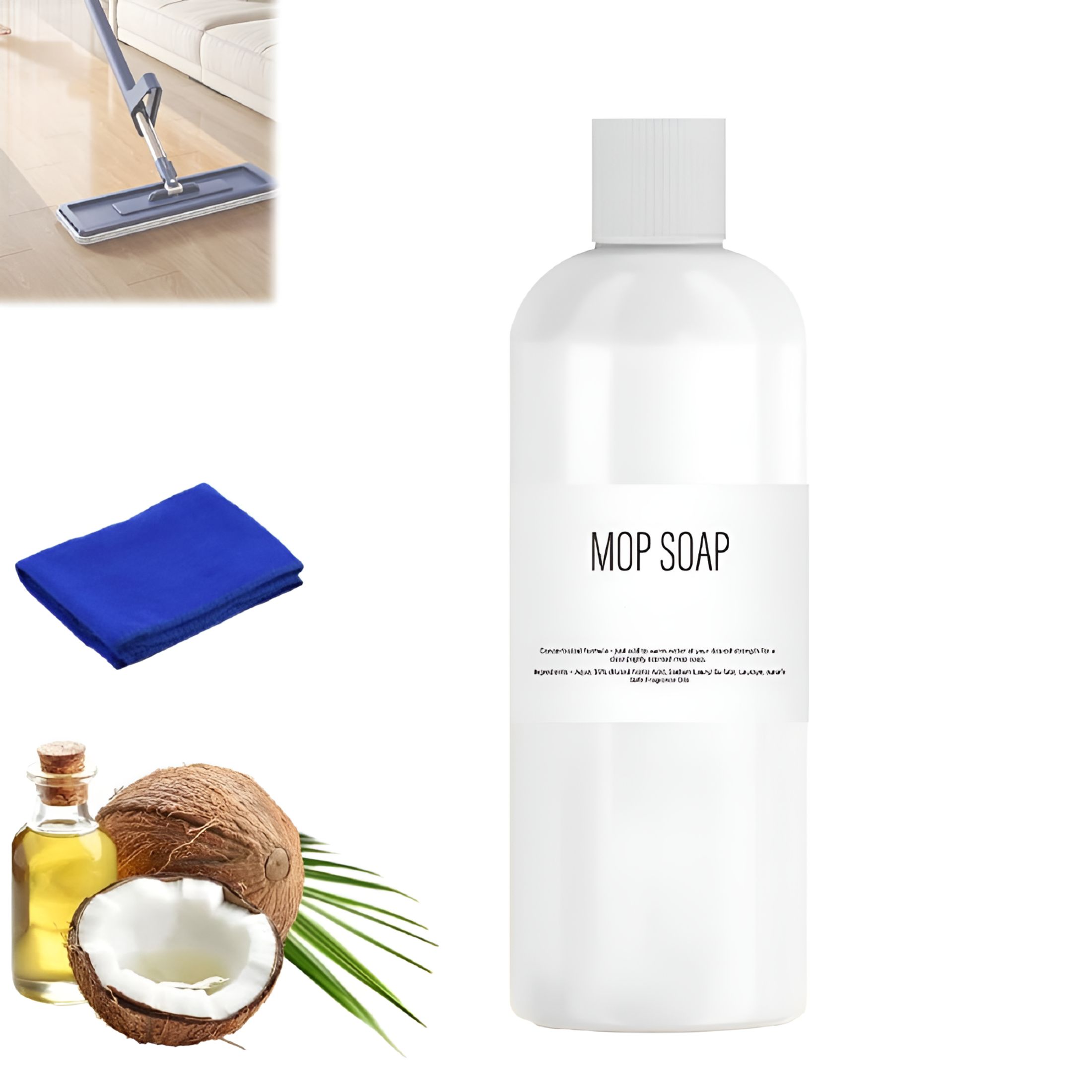 ACDANC Mop Soap for Floor Cleaning,Highly Scented Mop Soap,Multi-Purpose Mop Soap Household Supplies Cleaner for Home,Kitchen,Floor,Bathroom 120Ml/4 Fl.Oz (2Pc)