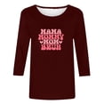 thumbnail image 4 of Fiudx Ofertas Flash Artículos En Oferta Blusa Suelta Estampada con Cuello Redondo y Manga 3/4 para Mujer, 4 of 4