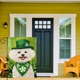 thumbnail image 3 of St Patricks Day Bichon Frise Garden Flags for Outside 12x18 Inch Double Sided, Pet Me I''m Irish Small Yard Decoration Farmhouse Holiday Outdoor(14119), 3 of 7