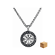 thumbnail image 1 of Collar Vegvisir Con Brújula De Runas Acero Inoxidab Belug, Plata Negro, 1 of 5