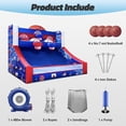 thumbnail image 4 of GR8FUN Inflatable Basketball Hoop Shot 13×10×10ft, Blow Up Inflatable Basketball Game with Balls, Air Blower, Games for Outdoor Parties, Carnival Events, Lawn Games, 4 of 10