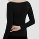 thumbnail image 5 of Tops deportivos,Camiseta de invierno de manga larga con cuello redondo para mujer, informal, lisa, de tejido elástico suave, cómoda para uso diario, sopatenor, 5 of 8