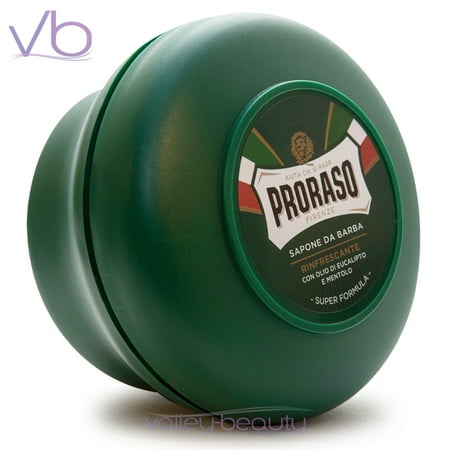 Proraso Sapone Da Barba In Ciotola |Green Shaving Soap In The Bowl with Eucalyptus & Menthol, 150ml