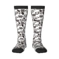 thumbnail image 2 of Lsque Beach Printed Crew Socks Men's Women's LightWeight Thin Casual Calf Socks ,Knee High Socks,Cotton Socks, 2 of 9