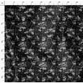 thumbnail image 4 of Soimoi Black Fabric - By the Yard - 42 Inch Wide - Leaves Tropical - Verdant Canopy: A Tapestry of Tropical Leaves Printed Fabric, 4 of 6