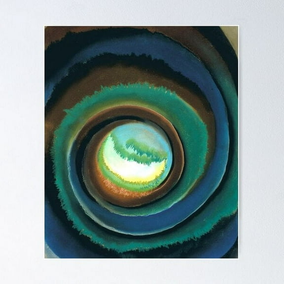 Abstraction Of Georgia O'Keeffe Artwork Painting Poster Wall Art, Modern Wall Decor For Living Room Bedroom, 8x12 UNFRAMED