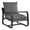 Charcoal, variant on Durable Polyester Fabric / Reversible Cushion Sling Chair for Indoor Use