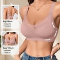 thumbnail image 6 of mihongmao Seamless Bras for Women Camisole with Built In Bra 3PCS Women's Bra Soild Color Underwear Bra Everyday Underwear Pink 4X, 6 of 9