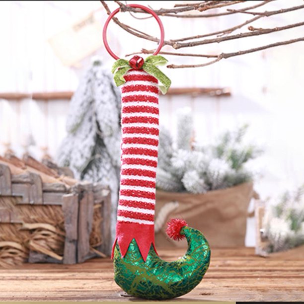 Aros colgantes de pies de elfo para decoración del hogar alfileres Wdftyju para puerta Navidad y Año Nuevo
