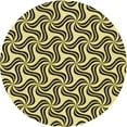 thumbnail image 1 of Ahgly Company Machine Washable Indoor Round Transitional Chocolate Brown Area Rugs, 3' Round, 1 of 7