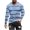Blue-B, variant on Penkiiy T Shirts for Men Casual Shorts Sleeves Round Neck Pullover Striped Printing Sports Fitness Blouse Plus Size Tops XL Gray