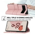 thumbnail image 3 of Mantto for Google Pixel 6 Wallet Case, PU Leather with Long Crossbody Strap Card Slots Soft TPU Inner Shockproof Protective Flip Cover Phone Case for Google Pixel 6, Pink, 3 of 6