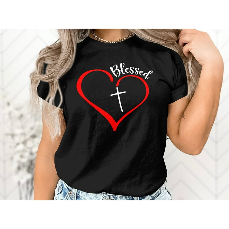 Womens Blessed Women's Inspirational Spiritual Christian T-Shirt Womens Blessed Women's Inspirational Spiritual Christian T-Shirt