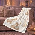 thumbnail image 6 of Pastel Llamas with Crescent Moons Stars and Teepee Pattern, Cute Boho Animal Art for Llama Lovers, Birthday Gift, Cozy Flannel Blanket for Bedroom, Fresh Home Decor, 6 of 9