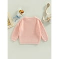 thumbnail image 5 of Musuos Toddler Baby Round Neck Sweaters, Long Sleeve Solid Color Loose Knitted Pullovers, 0-5 Years, 5 of 10