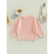 thumbnail image 4 of Txlixc Suéteres de cuello redondo para bebés pequeños, suéteres de punto sueltos de color sólido de manga larga Txlixc  Moda, 4 of 9