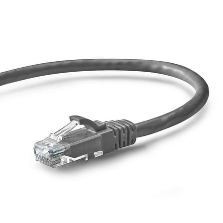 NavePoint Patch Cable, CAT5e, 24AWG/7*0.18 MM, 25 Ft, Gray