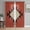 Brown Red, variant on Sheer Curtains 45 Inch Length 2 Panels Set for Kitchen, Green Brown Boho Semi Sheer Curtains for Windows, Country Simple Abstract Ethnic Geometric Voile Window Treatments Rod Pocket Curtain