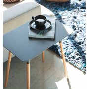 Yamazaki Home Side Table, Black, Steel, Supports 22 pounds, Minimal Assembly
