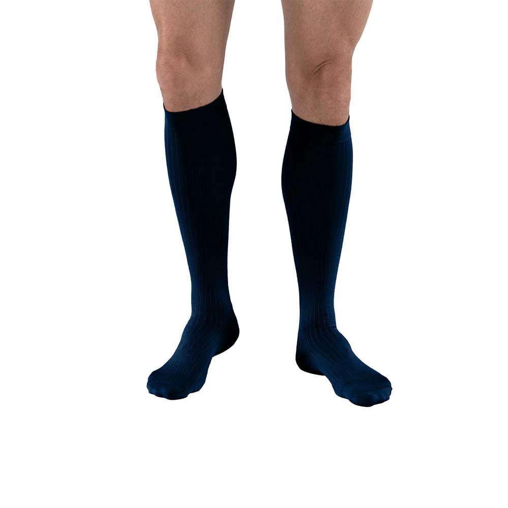 JOBST Men's Dress Compression Socks, 8-15 mmHg, Knee High, Closed Toe ...