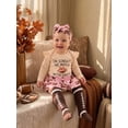 thumbnail image 6 of Loicainy Infant Baby Girl Football Outfit 3 6 12 18 Months Long Sleeve Romper Shorts Headband Stockings Clothes Set, 6 of 9