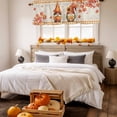 thumbnail image 3 of Valances for Windows Country Gnome Fall Maple Leaves Rod Pocket Short Curtain for bathroom living room bedroom Pastoral Pumpkin Sunflower 1 Panel 42x12in, 3 of 9