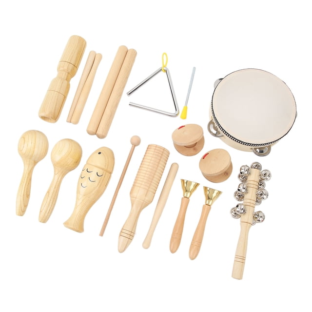 Music Toys, Portable Musical Percussion Instruments Multifunctional 10PCS Set for Home