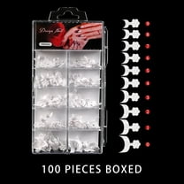 FSTDelivery Nail Stuff for Beginners, Short Nail Tips French Nail Tips, White Nail Tips 10 Sizes False Nail Tips For DIY Finger Extension Nails, DIY Nails at Home, Christmas Birthday Gifts for Women