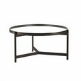 thumbnail image 3 of Evelyn&Zoe Metal Double Circular Black Coffee Table, 3 of 8