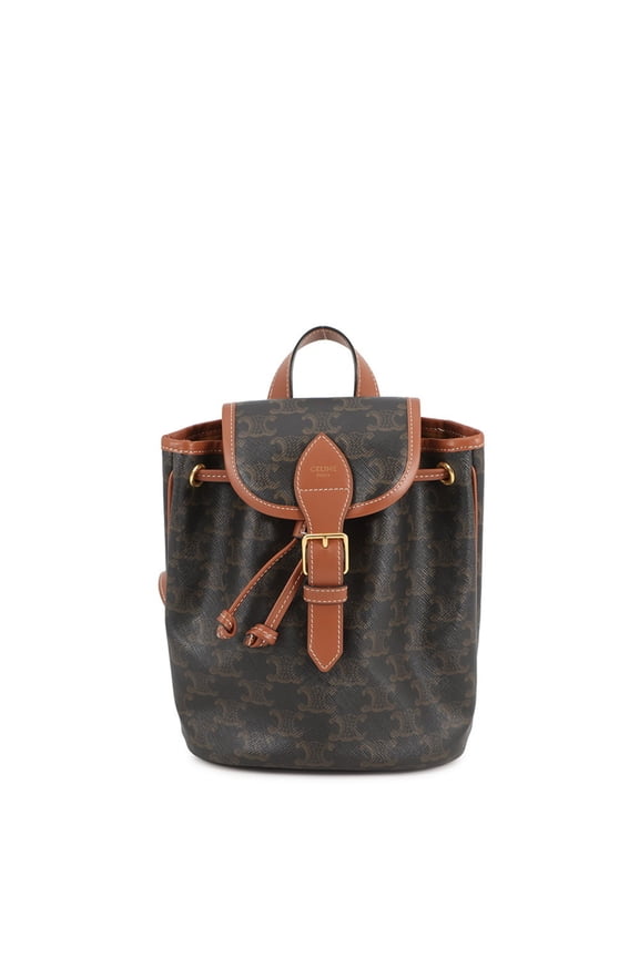 Pre-Owned Celine Triomphe Falco Backpack Mini PVC 197662 CELINE