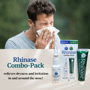 Rhinase Saline Nasal Spray & Gel Combo Pack for Sinus & Allergy Relief, 30 mL Each