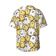 thumbnail image 7 of Kdxio Men's Hawaiian Shirt for Men Short Sleeve Shirt Cartoon Chicken Summer Casual Holiday Beach Button Down T-Shirts, 7 of 7