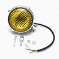 thumbnail image 4 of Faro de Motocicleta Baoblaze Lámpara de Luz Amarilla para Bobber Chopper 4' Cromo, 4 of 4